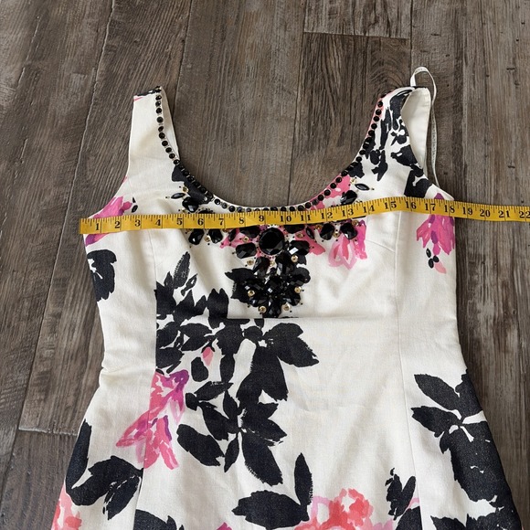 Lilly Pulitzer Portia Cameo Beaded Floral Dress Size 10 Floral Vacation - Picture 4 of 8